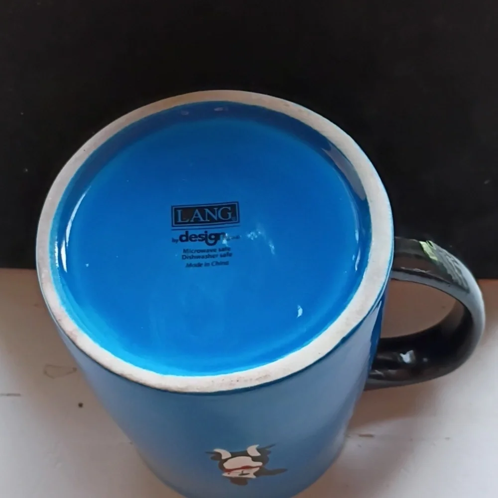 Charming Blue Dog Dad Mug